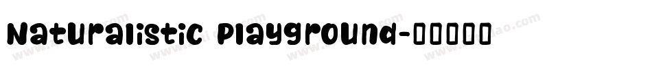 Naturalistic Playground字体转换